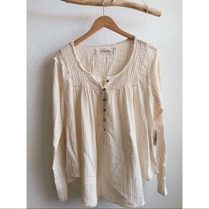 We The Free • Ivory Peasant Top